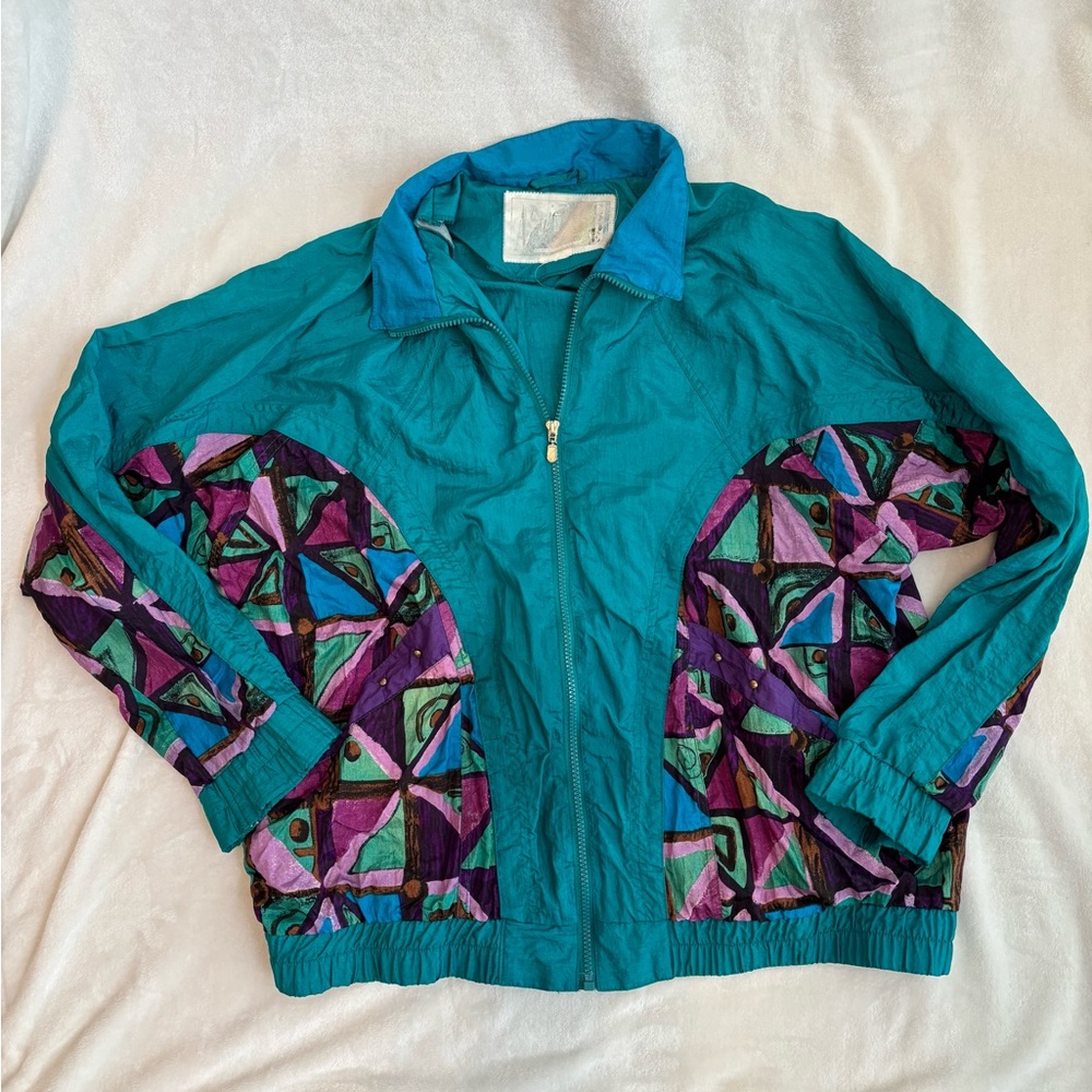 Colorful Geometric Unisex Jacket- Mardi Gras ready